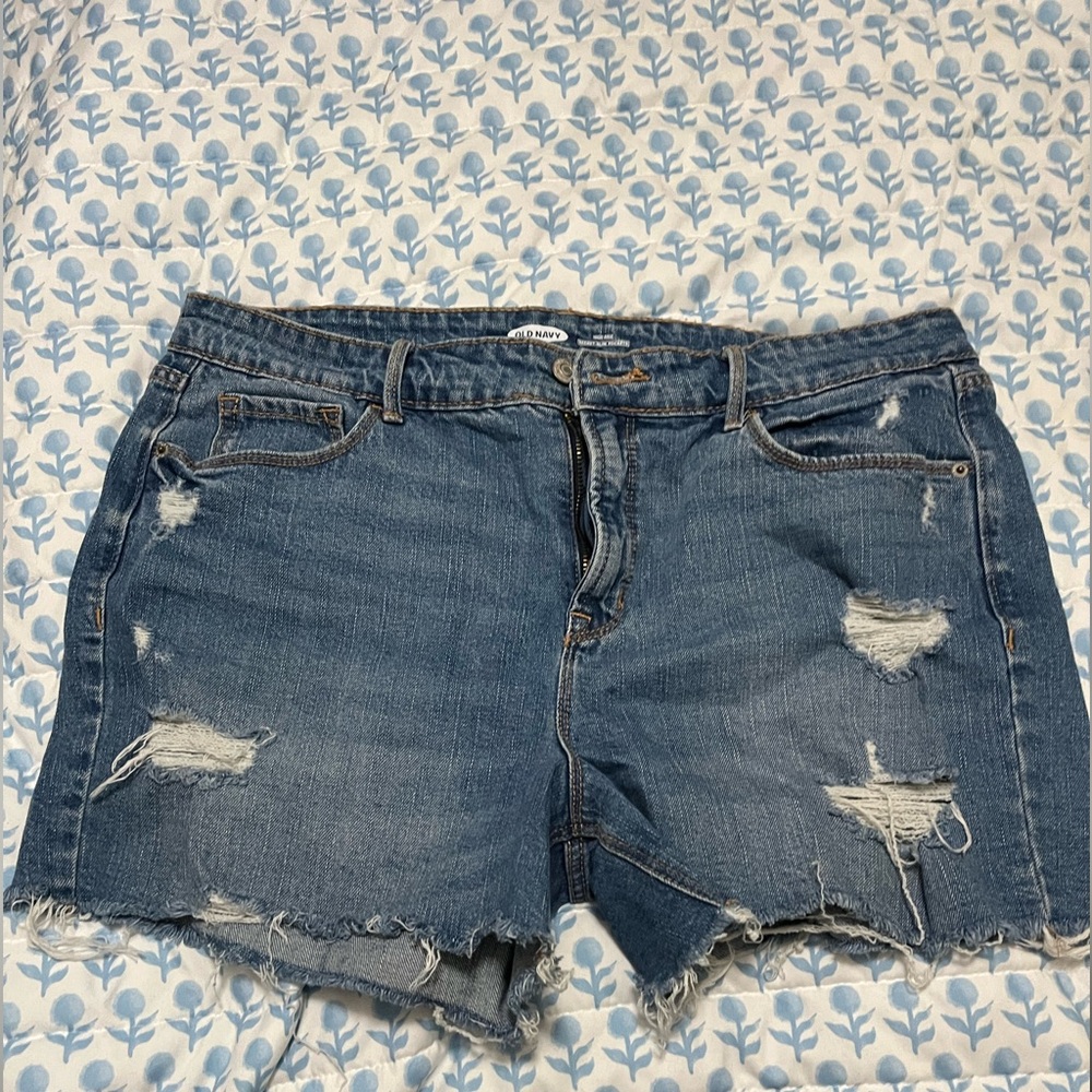 Old Navy Ripped Blue Jean Shorts